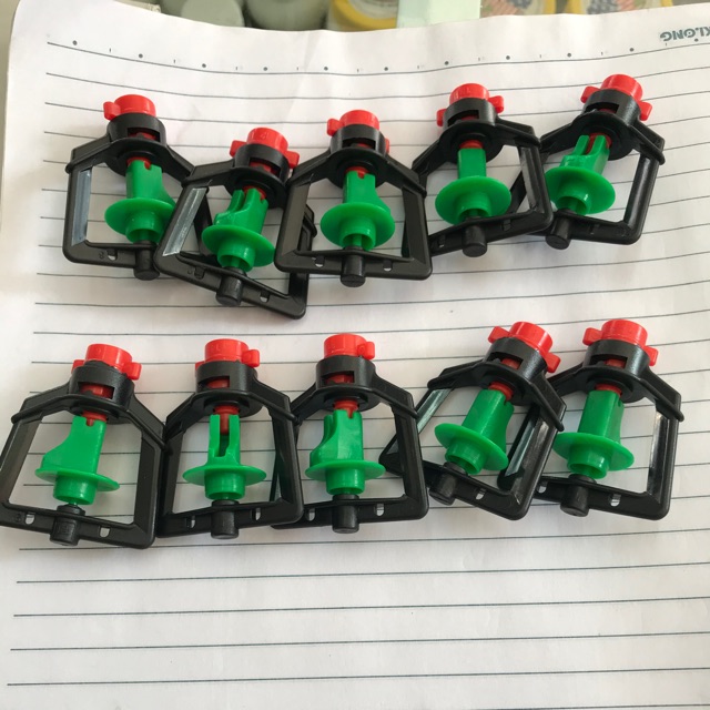 Bộ 10 vòi phun sương bép xoay 360