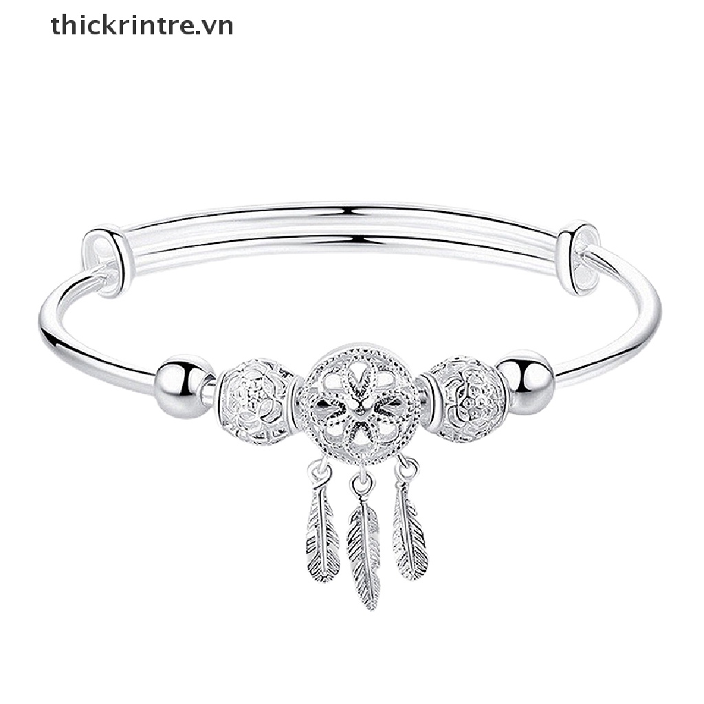Vòng Tay Hình Dreamcatcher Đính Lông Vũ Thời Trang Cho Nữ