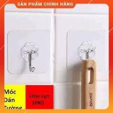 [HÀNG XỊN - GIÁ RẺ] 10 Móc dính tường chịu lực trong suốt siêu chắc ( set 10 cái)