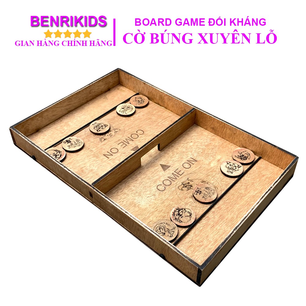 [Mã BMBAU30 giảm đến 30K đơn 99K] Bộ Cờ Búng Xuyên Lỗ Benrikids,Board Game Vui Nhộn