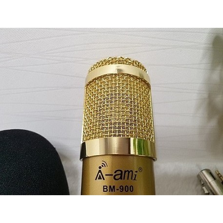 Mic Thu Âm Ami BM900 – Mic Hát Karaoke, Live Stream chuyên nghiệp tại nhà NoBrand