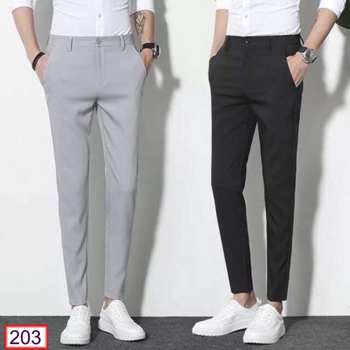 QUẦN TÂY ÂU NAM DÀI TRƠN HÀN QUỐC VẢI ÔM CHỐNG NHĂN Q203 THỜI TRANG | BigBuy360 - bigbuy360.vn