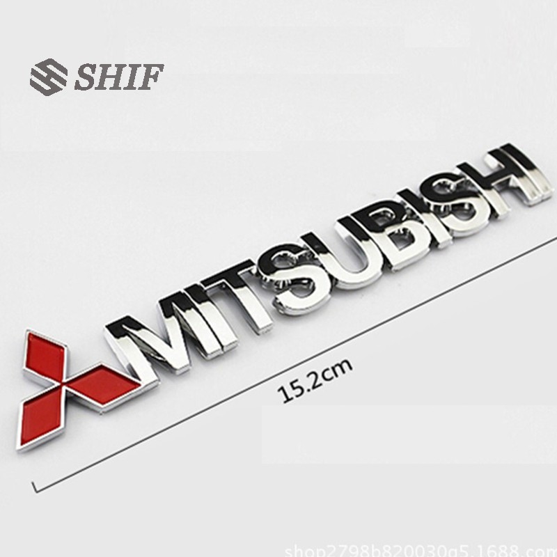 FENDER Sticker 3D Dán Trang Trí Xe Hơi Mitsubishi Chất Lượng Cao