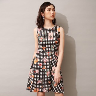 Đầm hoa sát nách IFU 03-0095