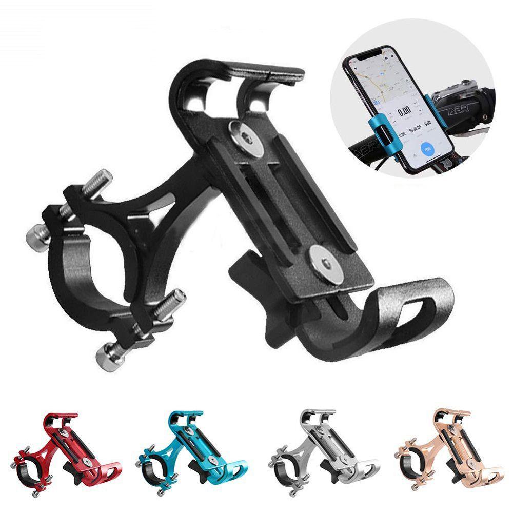 VANES1 Metal Bicycle Mobile Phone Bracket Motorcycle Anti-slip Bracket Bike Phone Holder Universal Aluminum Alloy Shockproof Cycling Accessories GPS Clip MTB Bike Bicycle Phone Stand/Multicolor