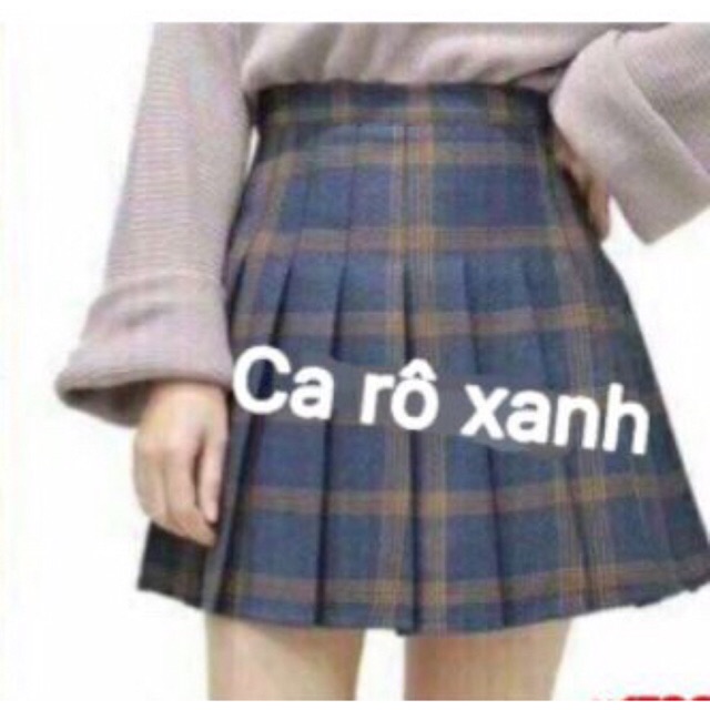 Chân váy dập ly caro 140k