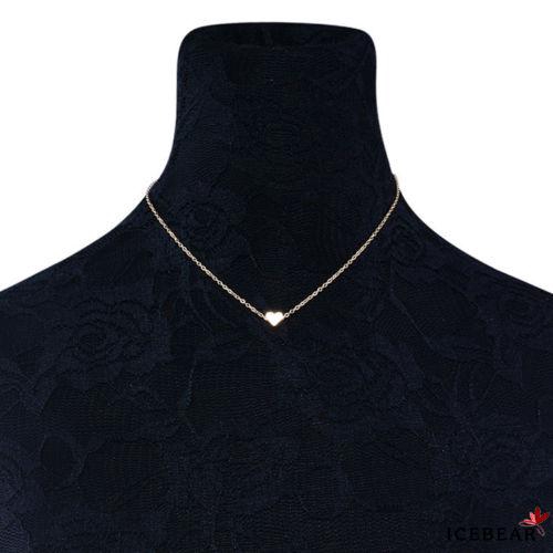 Dây chuyền mặt trái tim đào lãng mạn thời trang cho nữ