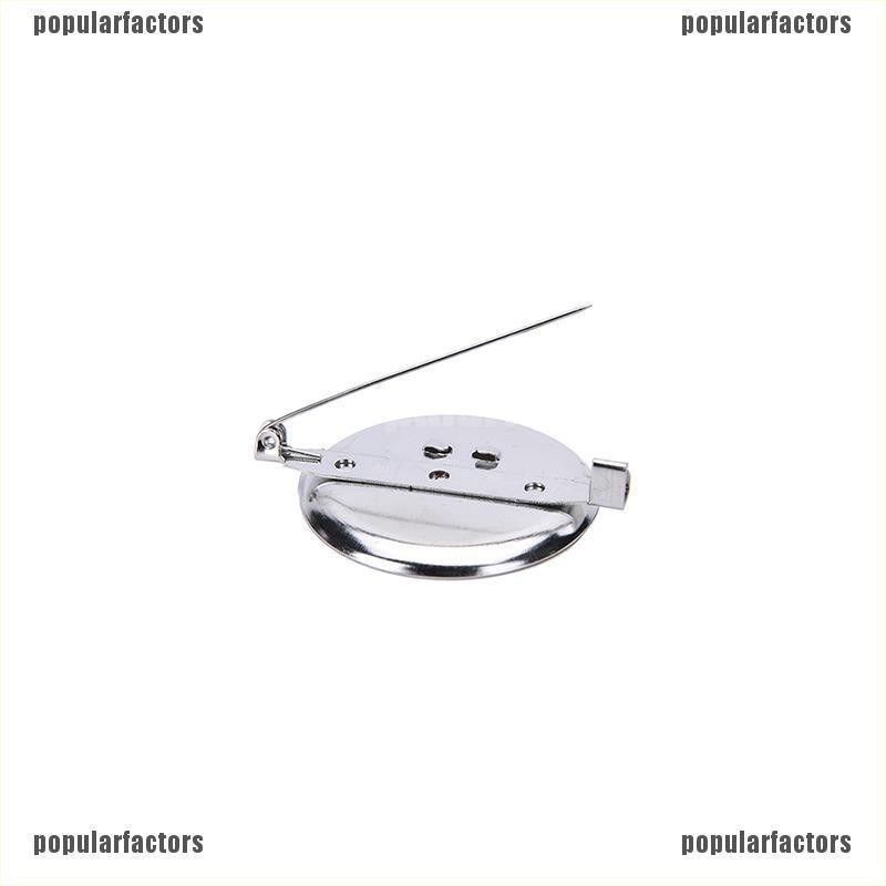 Set 10 ghim cài mạ bạc thiết kế đơn giản thời trang