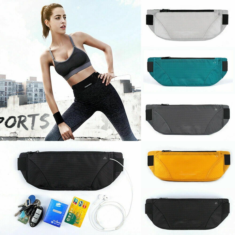 Waterproof Sports Runner Waist Bum Bag Running Jogging Belt Pouch Zip Pack