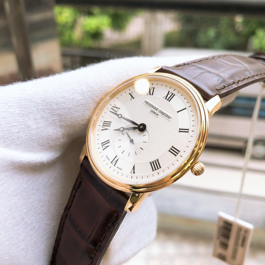 Đồng hồ nam Frederique Constant FC-235M4S5 - Máy Quartz Thụy Sỹ - Kính Sapphire - Dây da cá sấu