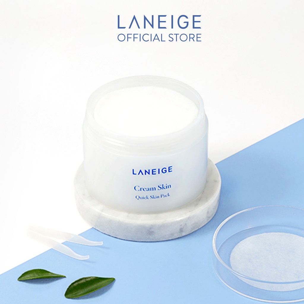 Mặt nạ miếng dưỡng ẩm Laneige Cream Skin Quick Skin Pack 140ml (100 miếng)