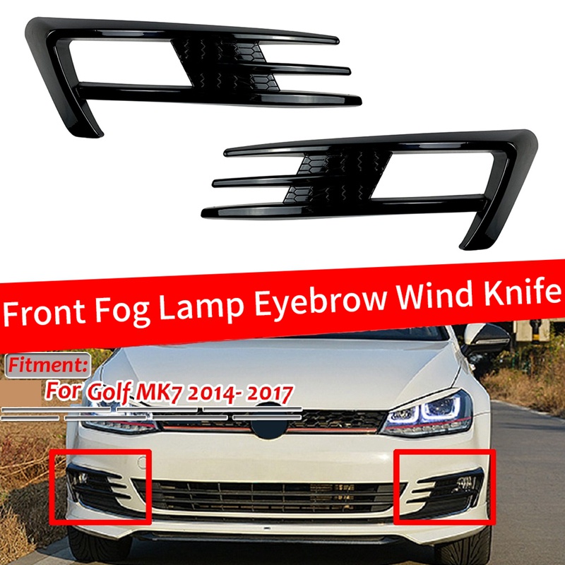 Khung Bảo Vệ Đèn Sương Mù Phía Trước Cho Golf 7 MK7 2014 2015 2016 2017