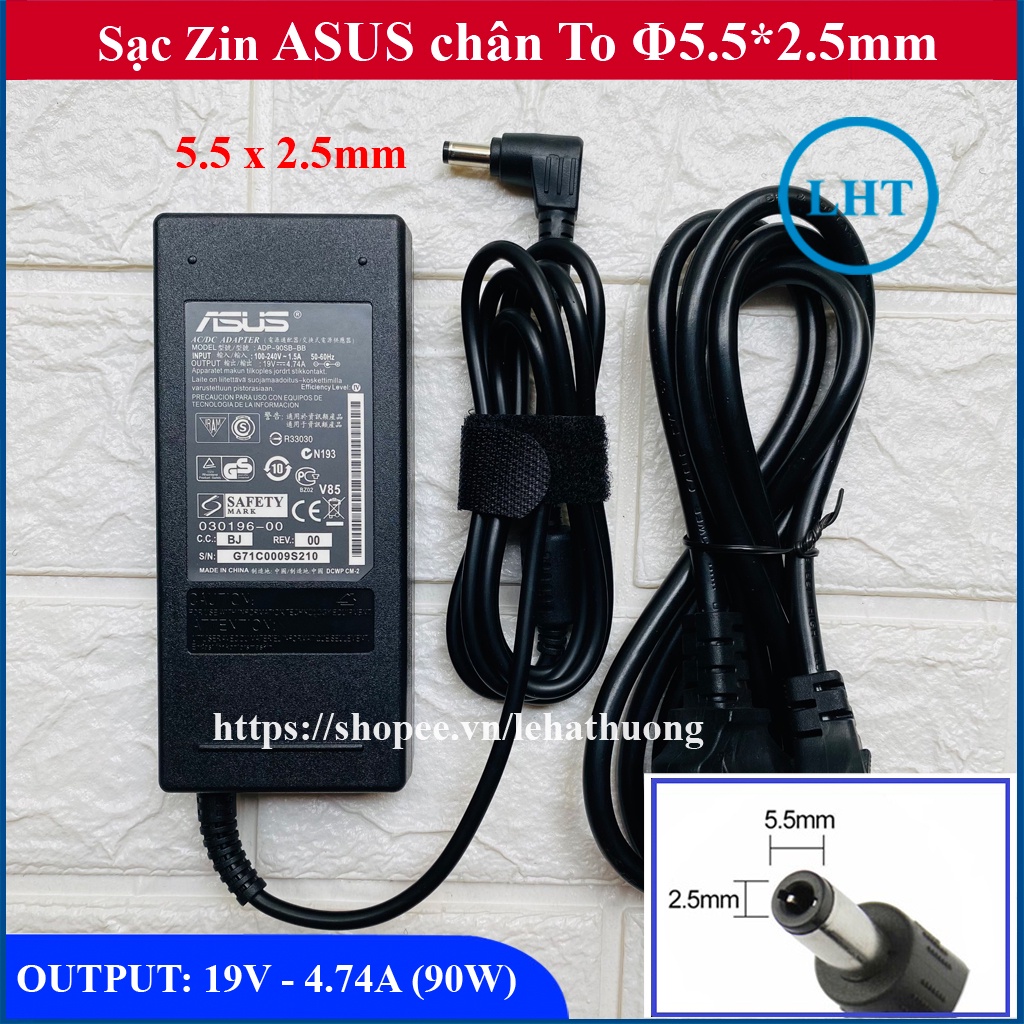 Sạc Laptop Asus 19V – 4.74A – 90W