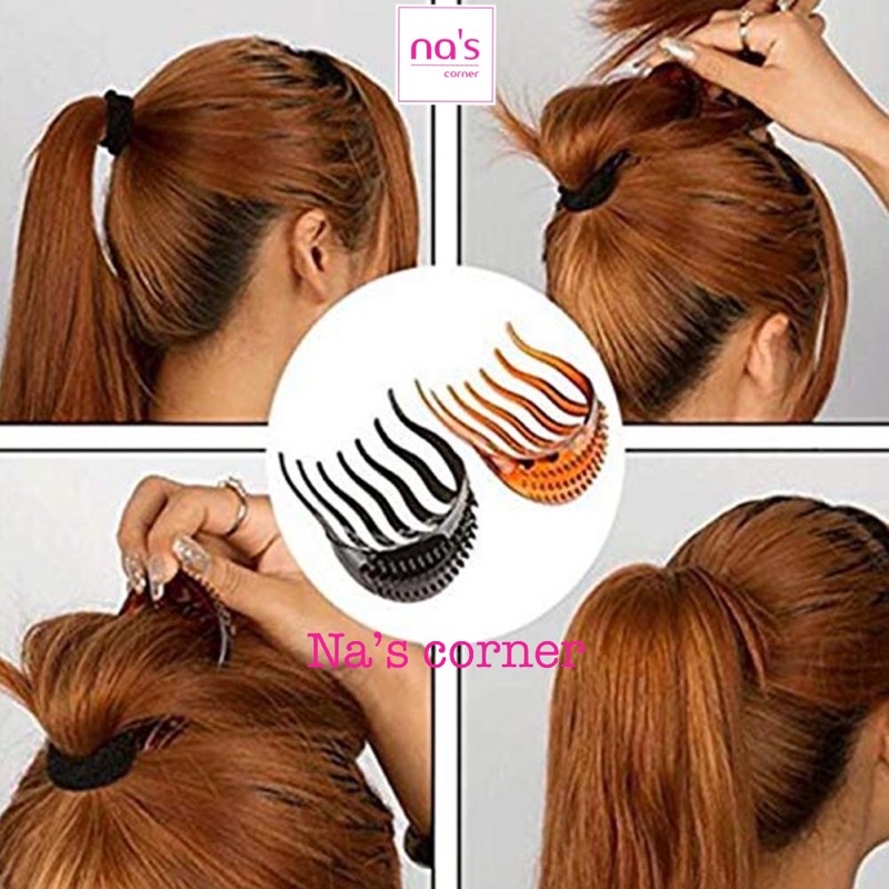 Xược lược búi tóc tiếp viên hàng không kiểu pháp French twist con sò