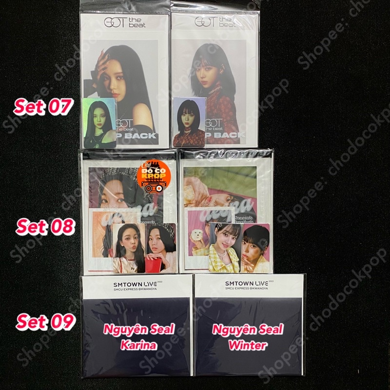Set Ảnh aespa Black Mamba, Savage, Next Level, SSG, Forever Nguyên Set kèm Standee