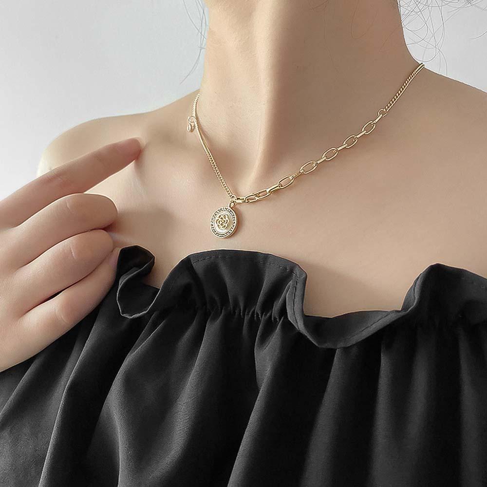 Khuyên Tai Dây Xích Hình Hoa Trà Thời Trang Hàn Quốc Cho Nữ