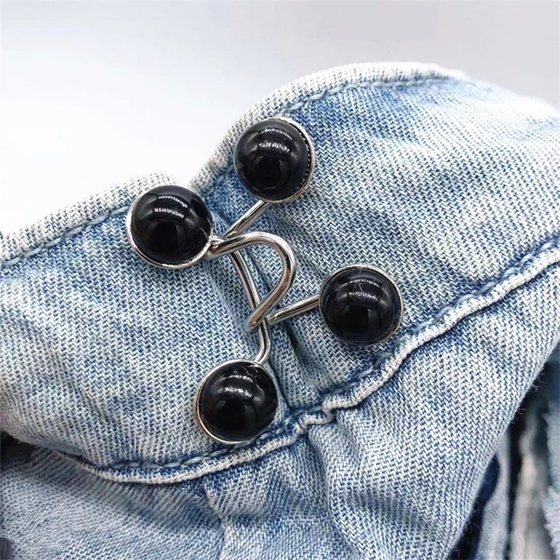 Ghim Cài Quần Áo / Chân Váy Jeans Bằng Kim Loại Có Thể Điều Chỉnh Cho Nữ