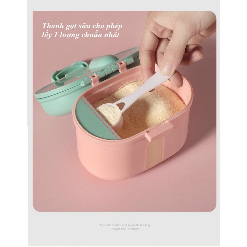 Hộp đựng sữa bột thực phẩm khô hình vương miện sang chảnh size lớn nhỏ thuận tiện mang đi