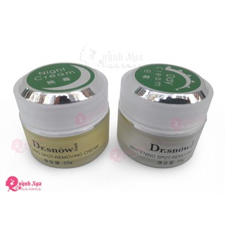 Bộ Kem Vỗ Bong Giảm Nám Ngày Đêm Dr Snow