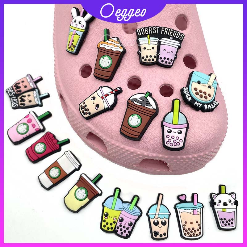 Khóa Trang Trí Lỗ Giày/Cà Phê/Trà Sữa DIY