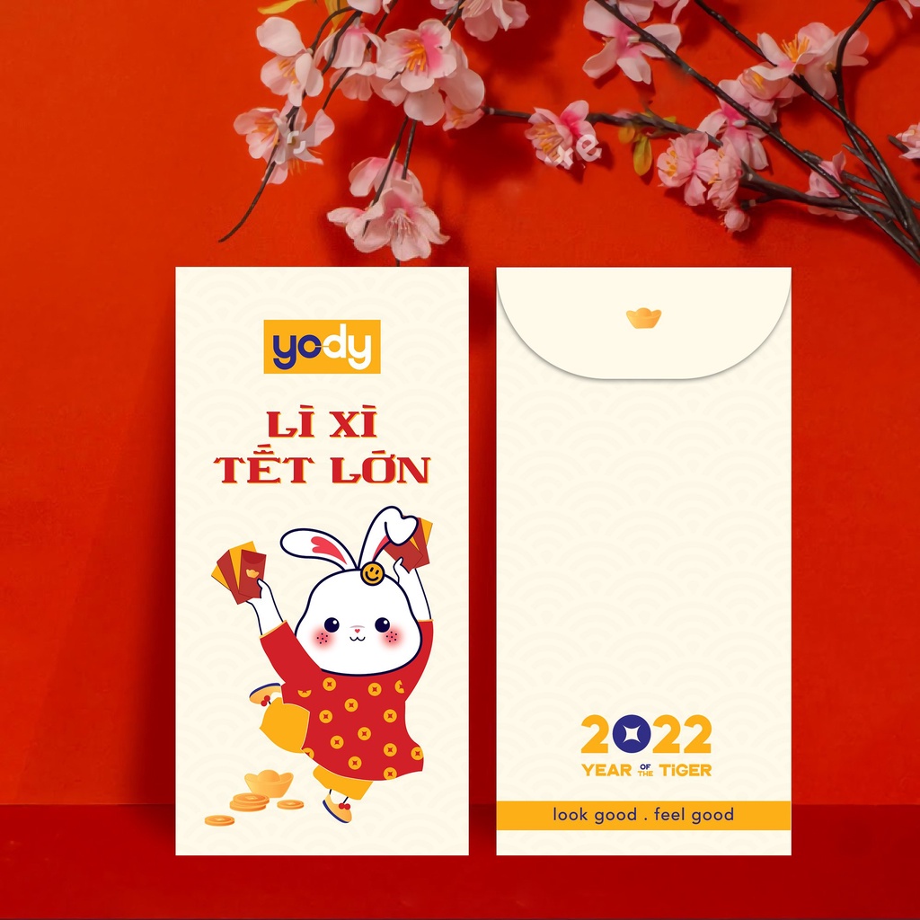 Bao Lì Xì 2022 Thương Hiệu YODY  Tết Độc Lạ ZLX0000