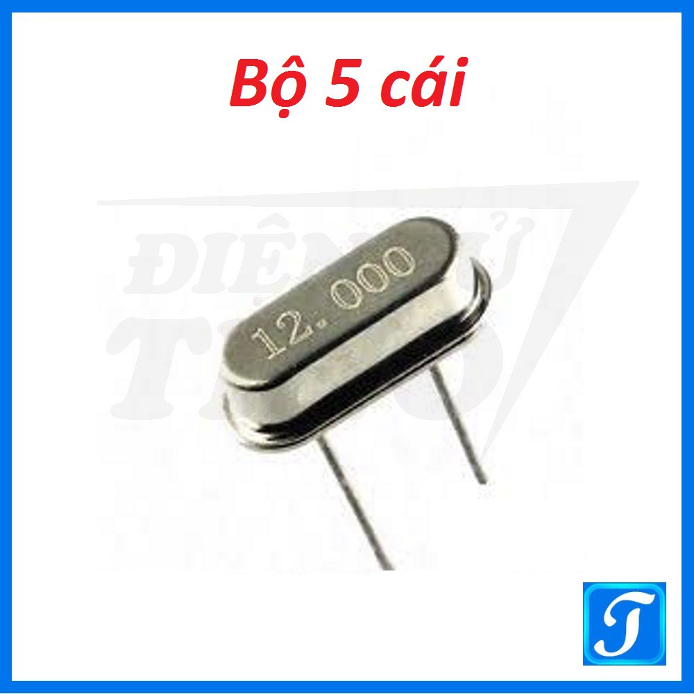 [Combo 5 con] Linh Kiện Điện Tử Thạch Anh 12 MHz Chân Cắm