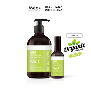  Xịt viêm nang lông 50ml và Sữa tắm viêm nang lông - Liệu trình chuyên viêm lỗ chân lông Mee Natural 