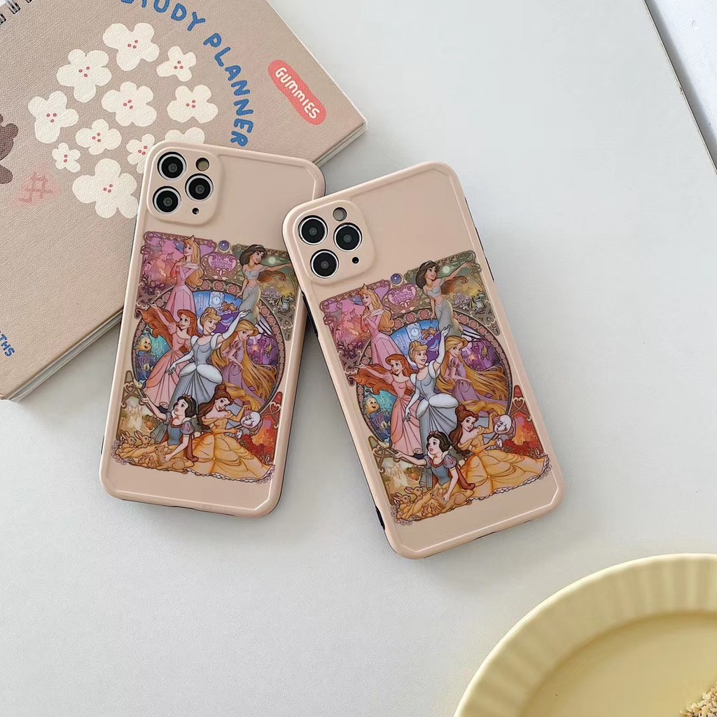Ốp điện thoại mềm họa tiết công chúa Disney cho iPhone 7 8 SE2 plus X XS XR XSmax 11 Pro Promax | BigBuy360 - bigbuy360.vn