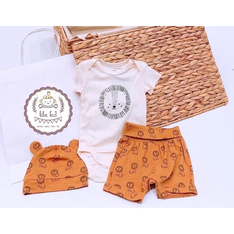 Set 3 chi tiết sơ sinh chính hãng Tây Ban Nha săn sale giá tốt size 2-4m đến 6-9M