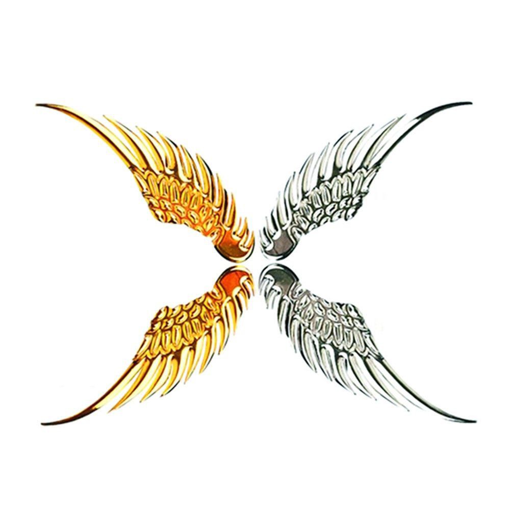 Decal dán trang trí hình đôi cánh 3D cho xe hơi