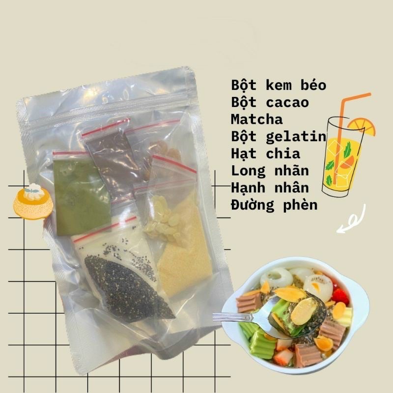 Set Chè Khúc Bạch Tự Nấu - Ăn Vặt 492