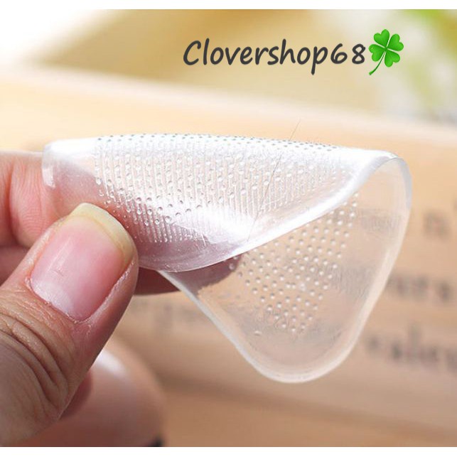 Bộ 2 miếng lót giầy silicon êm chân chống trượt, lót mũi giầy. 🍀 Clovershop68 🍀