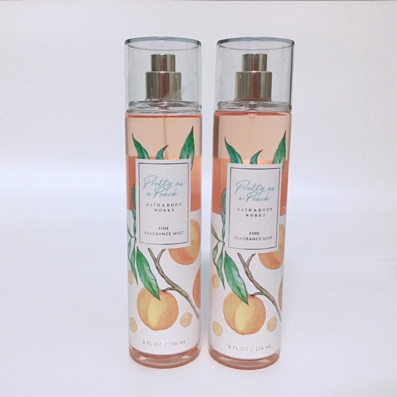 PRETTY AS A PEACH - Bộ SP Xịt thơm body mist Sữa tắm Dưỡng thể Bath & Body Works Bill Mỹ Auth