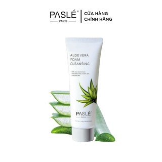 Sữa Rửa Mặt Lô Hội ALOE VERA CLEANSING FOAM PASLÉ Cải Thiện Độ Ẩm [Dành Cho Da Dầu Và Mụn] - 120ml/ tuýp