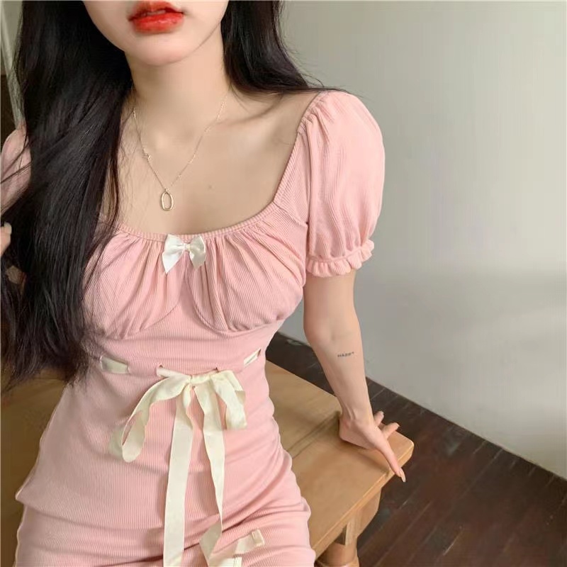 NRVP Mới Đầm Maxi Nữ Tay Ngắn In Hoa Thời Trang