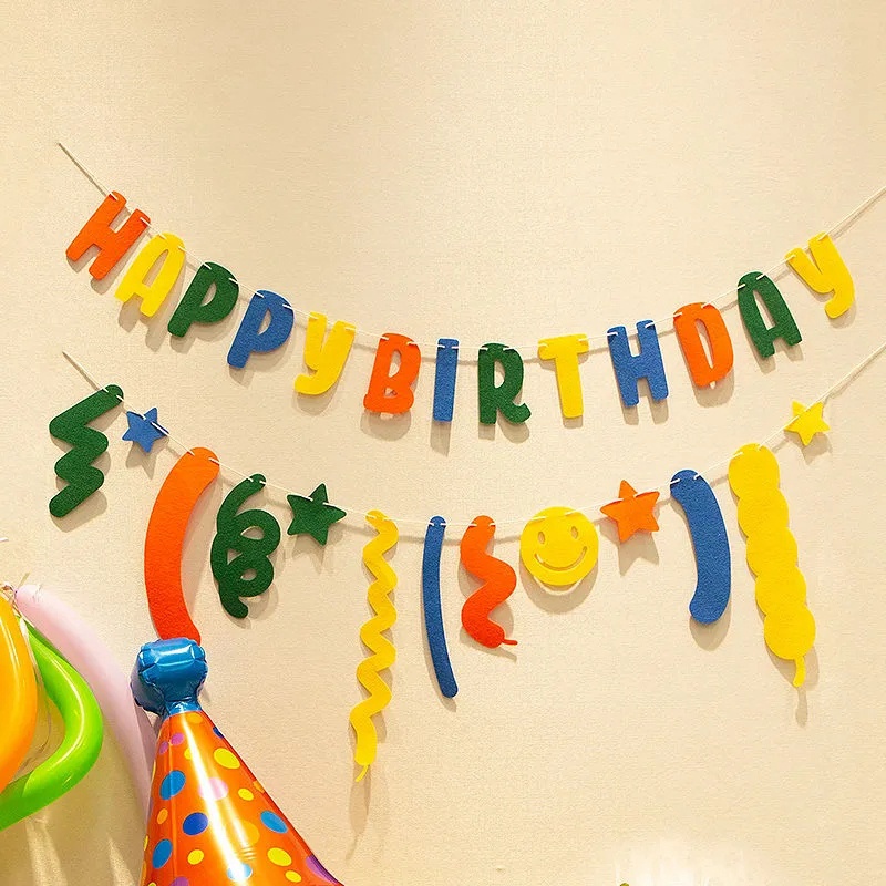 Dây Treo Cờ Happy Birthday Nhiều Màu Trang Trí Tiệc Sinh Nhật