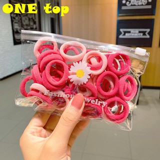Bộ 50 Dây Buộc Tóc Hình Hoa Cúc 50