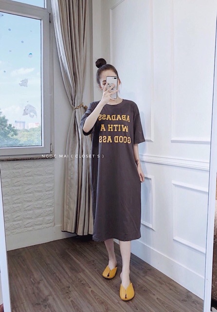 Váy thụng chữ xoắn lưng | BigBuy360 - bigbuy360.vn