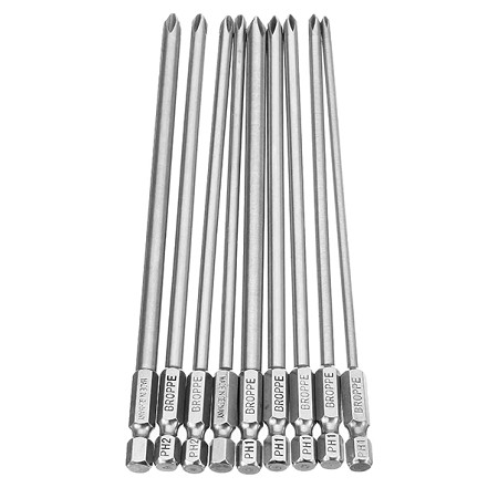 Bộ mũi tô vít 4 cạnh chuôi lục giác cho khoan bắn vít dài 50 đến 150mm có nam châm- Hàng hãng Broppe siêu tốt