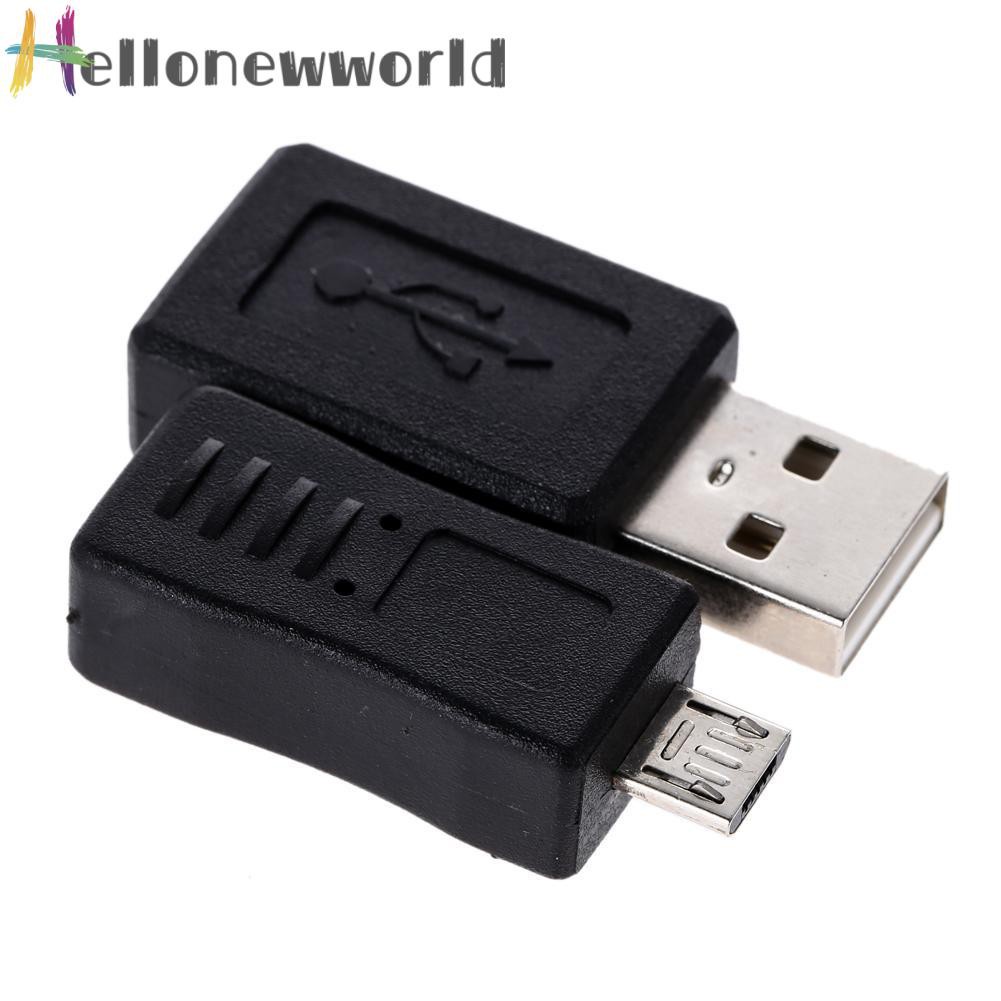 Hellonewworld 10pcs OTG 5pin F/M Changer Adapter Converter USB Male to Female Micro USB