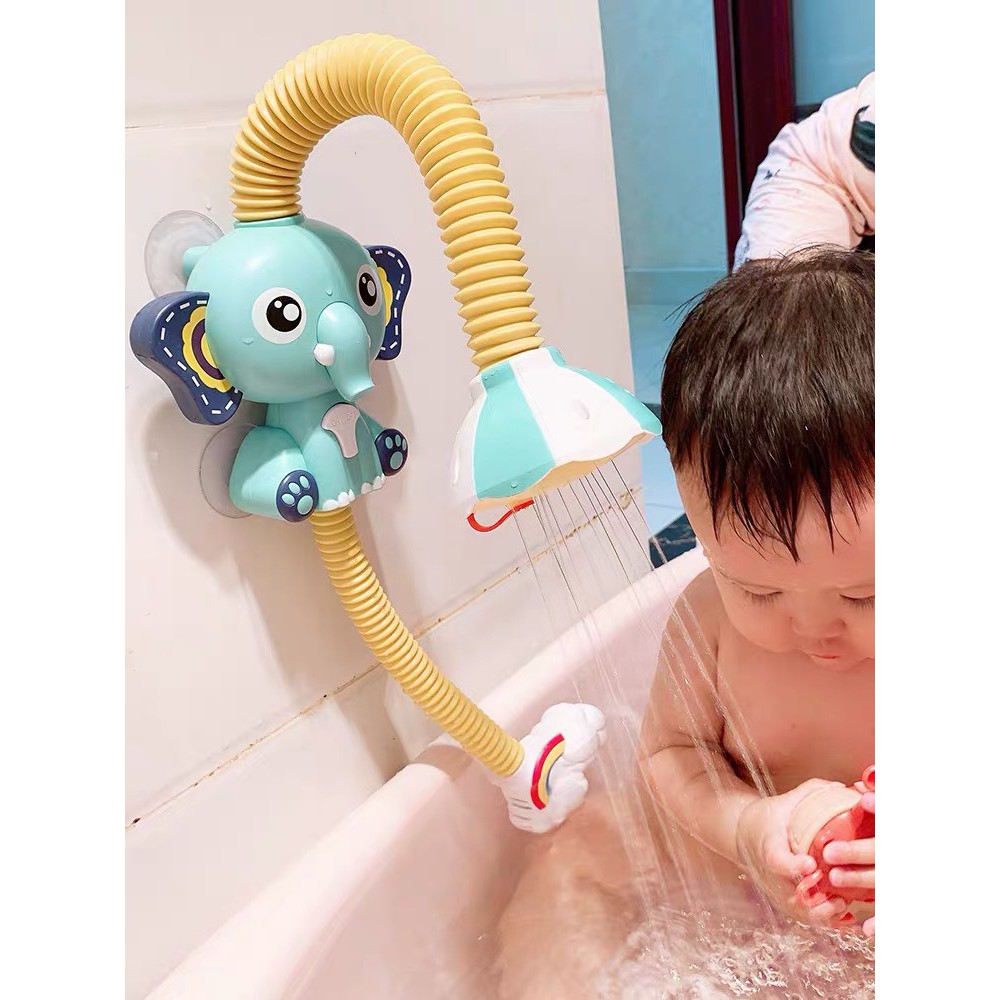 Vòi sen cho bé Gomommy đồ chơi nhà tắm cho bé chạy tự động bằng 4 pin con thỏ (365NgayRe)