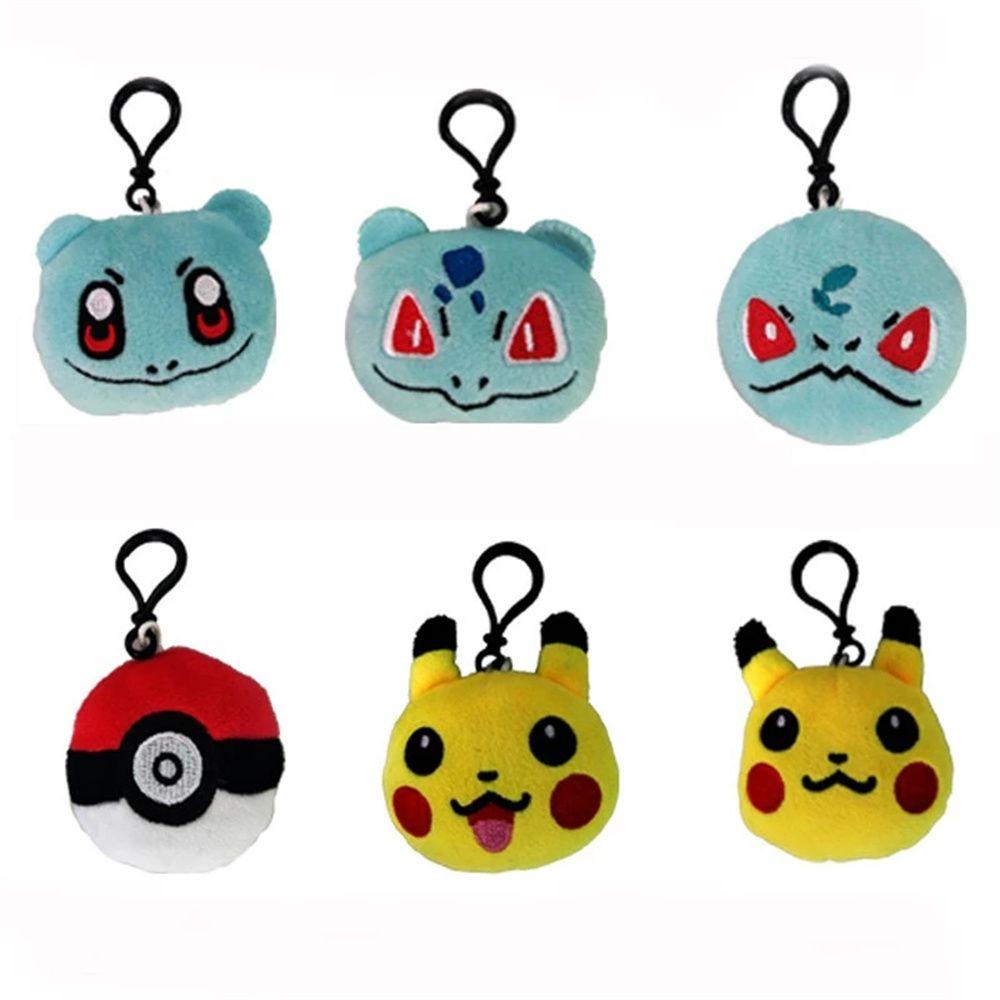 LANFY Móc Khóa Hình Pikachu Nhồi Bông 6cm Dễ Thương