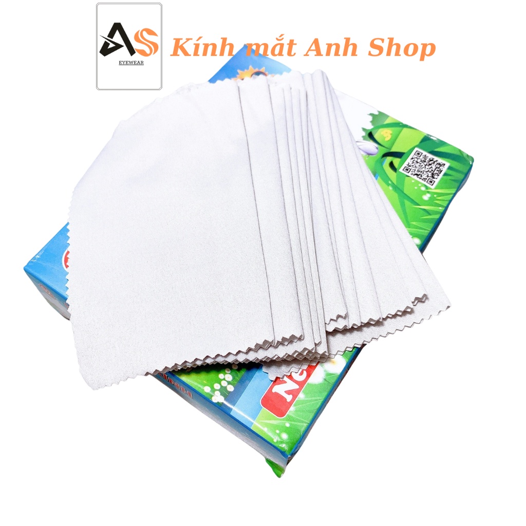 Hộp khăn lau kính loại to hiện còn màu xám dùng lau kính mắt, thiết bị điện tử