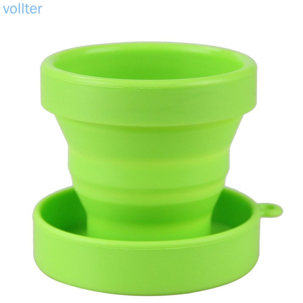 Cốc silicone có thể xếp lại để đi du lịch cắm trại tiện dụng