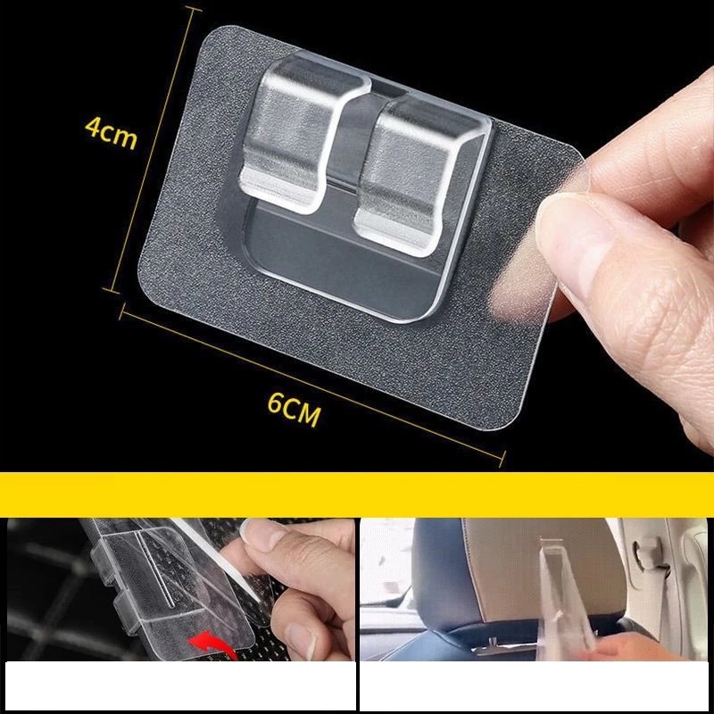 1 Chiếc Thảm Chống Trượt Xe Ô Tô, Miếng Dán Chân Cố Định, Kẹp Tự Dính, Giá Đỡ Nội Thất Ô Tô Nhãn Dán Cố Định