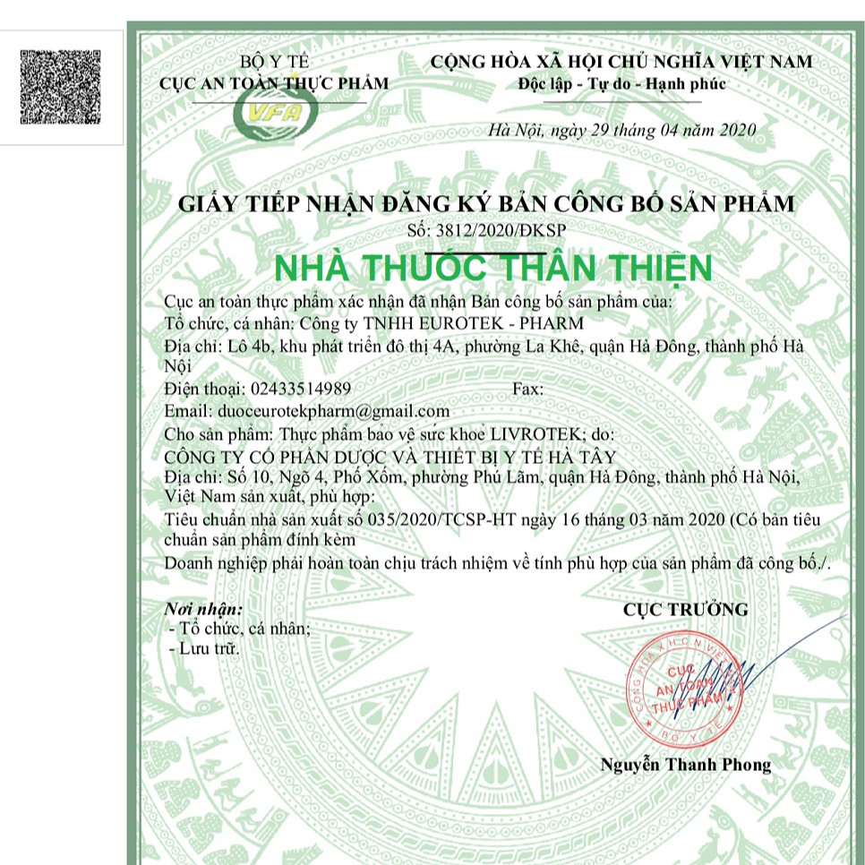 Livrotek – Hỗ trợ điều trị viêm gan, giải độc gan, hạ men gan và phục hồi chức năng gan (Hộp 60 viên)