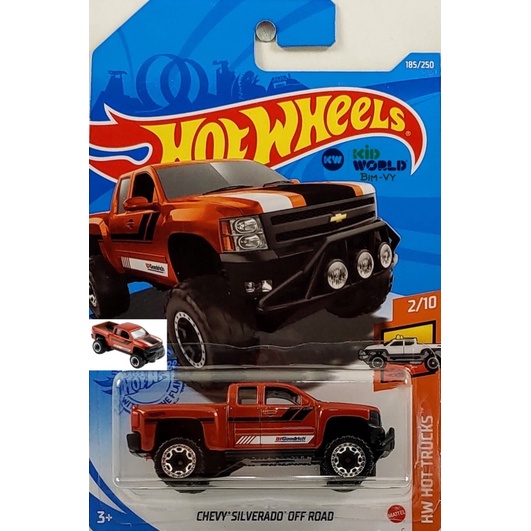 Xe mô hình Hot Wheels basic Bán tải Chevy Silverado Off Road GRY92.