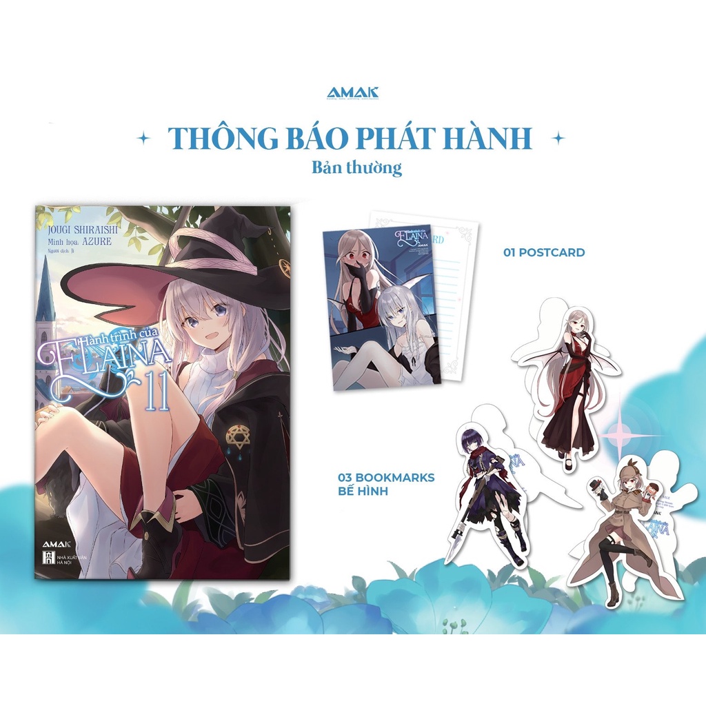 Sách Hành Trình Của Elaina - Tập 11 - Tặng Kèm 03 Bookmark Bế Hình Nhân Vật + 1 Postcard