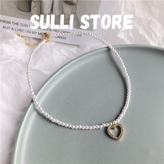 Dây chuyền vòng cổ tim ngọc Sulli store