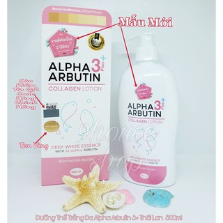 01 Chai Sữa dưỡng thể trắng da Collagen Alpha Arbutin 500ml Thái Lan - 9housevn